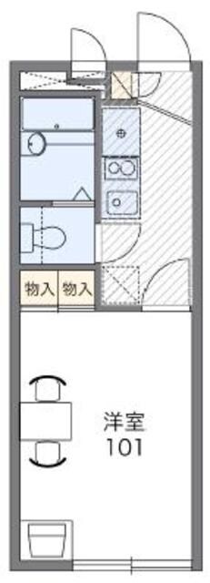 レオパレスエキノックスBの物件間取画像