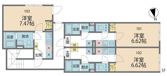 カインドネス玉川学園の物件間取画像