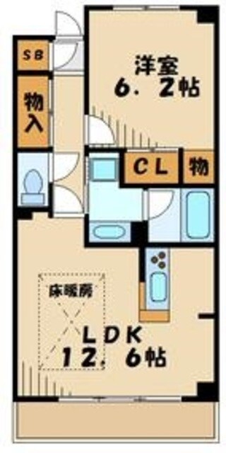 ビューコートQMの物件間取画像