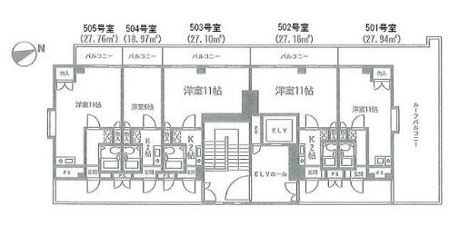 ヒルトップスの物件間取画像