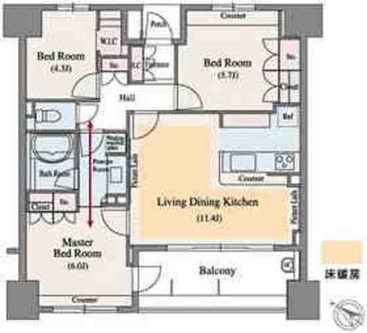 KDXレジデンス町田の物件間取画像