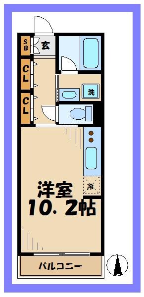 バードタウン9番館の物件間取画像
