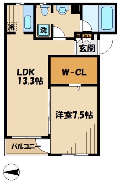ピアッツァデルキーナの物件間取画像