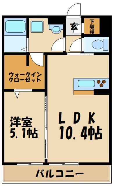 ラフィネ宿河原の物件間取画像