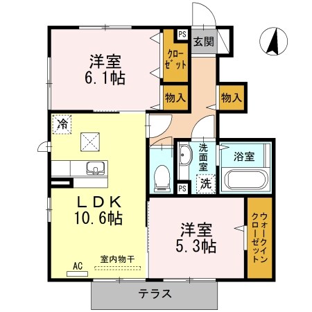 ハレマーリエの物件間取画像