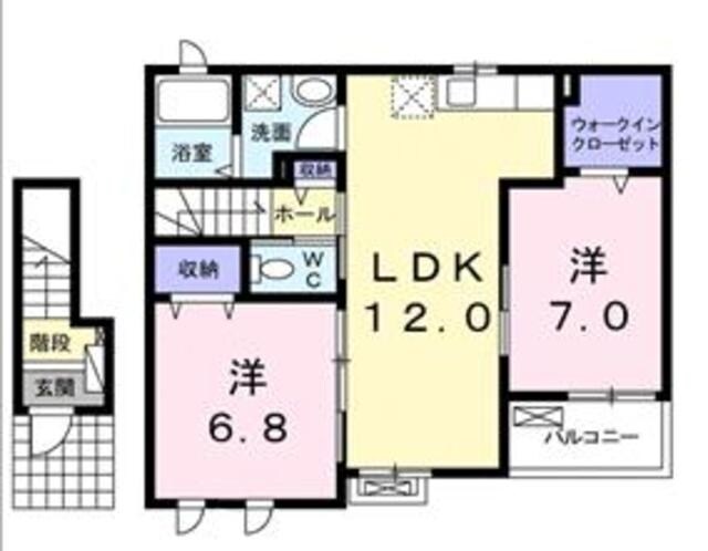 パルテール Aの物件間取画像