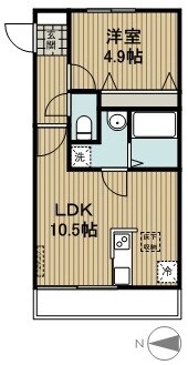 アネックス小杉の物件間取画像