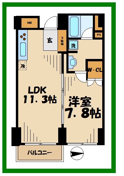 コート向ヶ丘 の物件間取画像