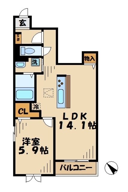 コンフォーティアの物件間取画像