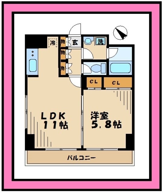 ベェルヴェル稲城の物件間取画像