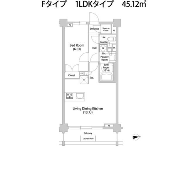 TELLUS八幡山の物件間取画像