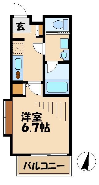 リライア烏山の物件間取画像