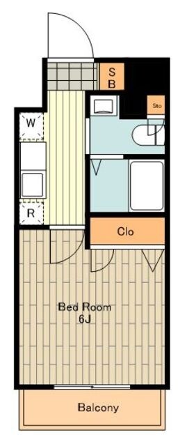 レジディア国立の物件間取画像