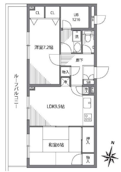 ファインコート西つつじヶ丘の物件間取画像