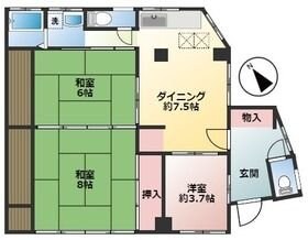 カリフォルニアリバーの物件間取画像