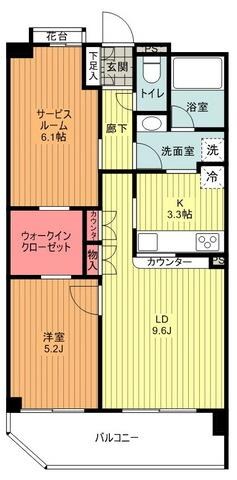 レジデンス八王子明神町の物件間取画像