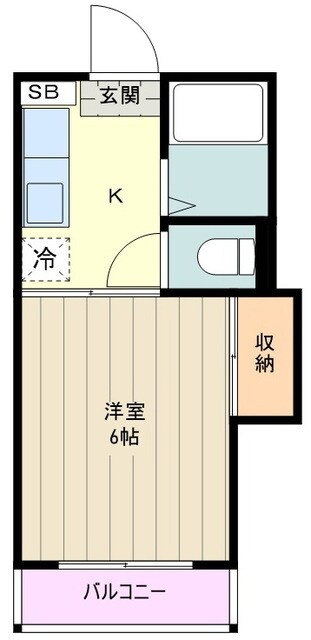 コーポラス100の物件間取画像