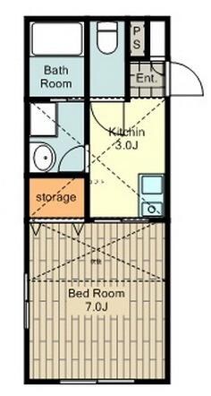 コーポアライの物件間取画像
