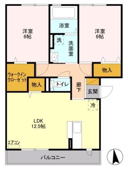 ラ・テールドゥ の物件間取画像