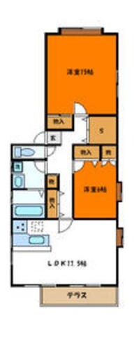 メゾンドゥ国立の物件間取画像