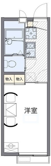 レオパレスクレストの物件間取画像