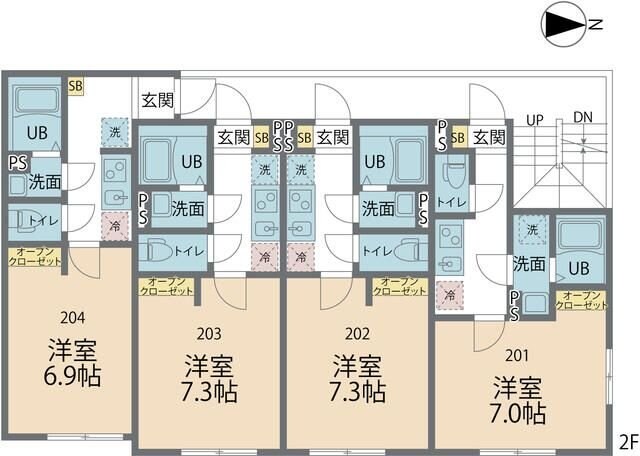 カインドネス八王子南の物件間取画像