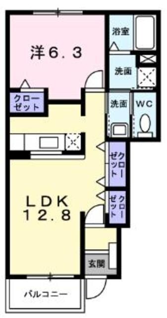 シードパレスの物件間取画像