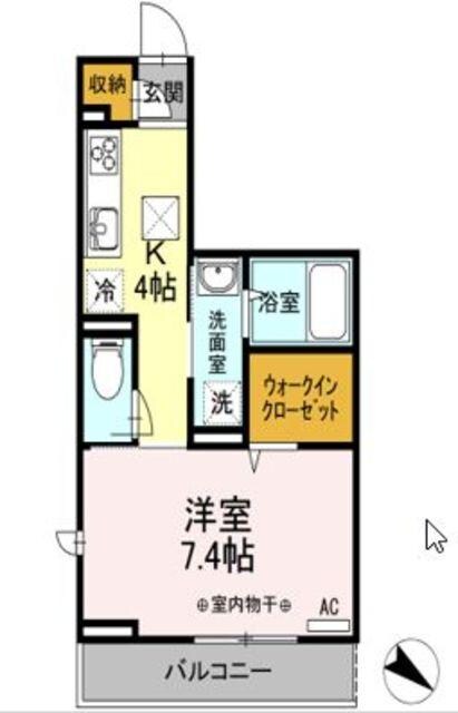 クレイドルの物件間取画像