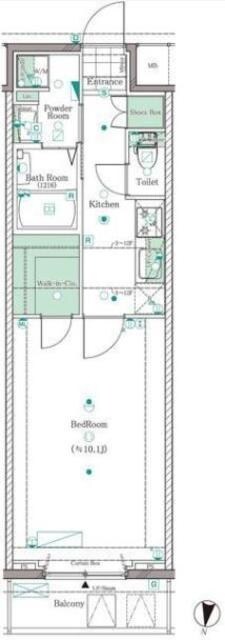 ガリシア笹塚の物件間取画像