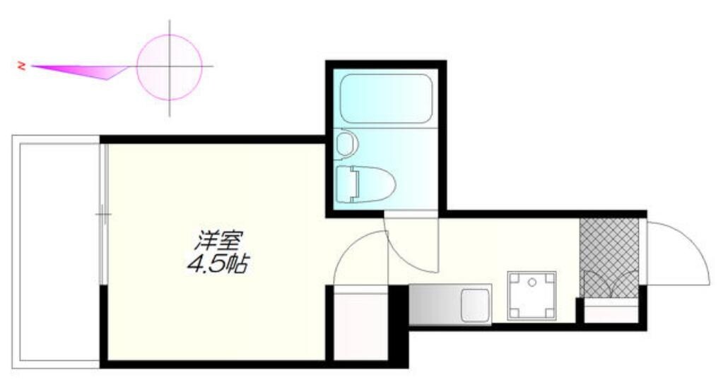 プリンセスコート赤堤の物件間取画像