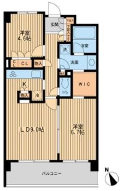 HF若林公園レジデンスの物件間取画像