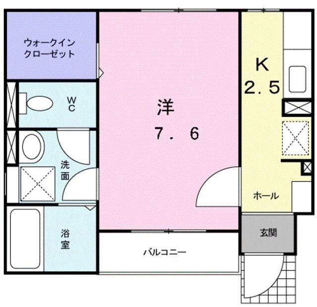 ブラン グリシーヌの物件間取画像