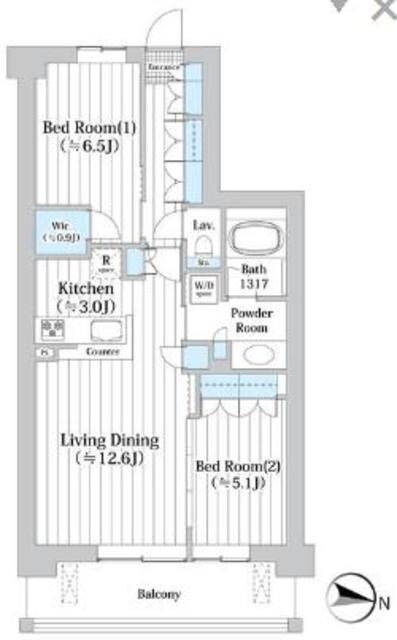 アビティグランデ砧 (C棟)の物件間取画像