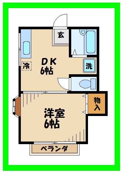 ハイツやよいの物件間取画像