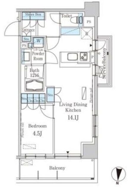 パークアクシス東高円寺の物件間取画像