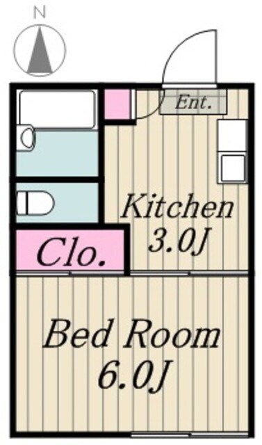 エスイーシー玉川ハイツの物件間取画像