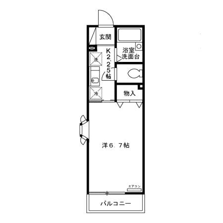 サウサリート芦花の物件間取画像