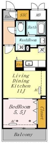 AZALETY上北沢の物件間取画像