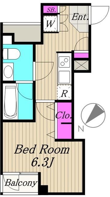 グランドコンシェルジュ用賀アジールコートの物件間取画像