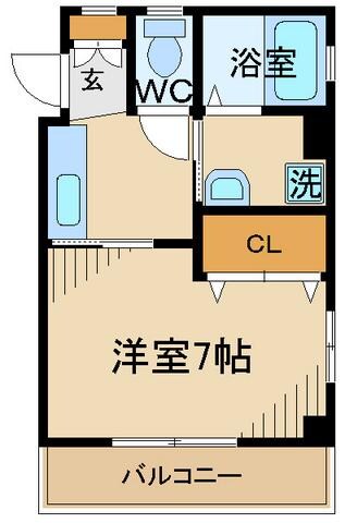 オリエンタル中河原の物件間取画像