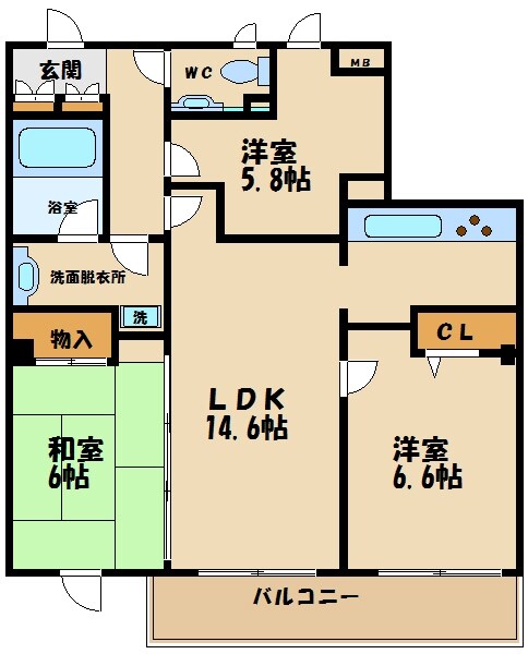 アーバンフラッツつつじヶ丘の物件間取画像