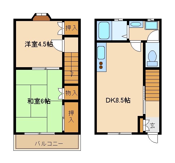 セゾンアドラブールの物件間取画像