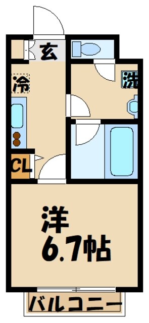 リライア烏山の物件間取画像