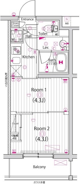 ガーラ・アヴェニュー調布の物件間取画像