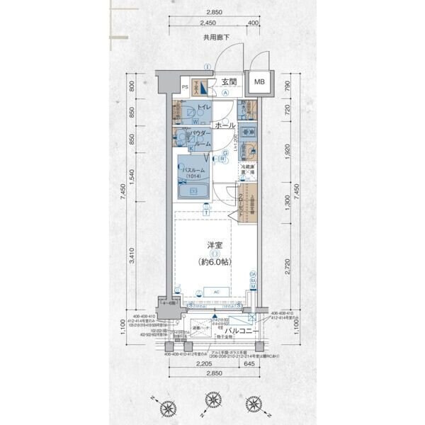 エステムコート立川ノースプレミアの物件間取画像