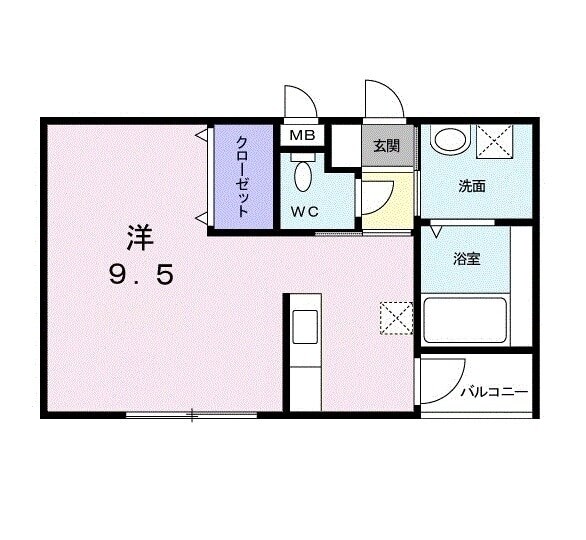 ミニヨンKの物件間取画像