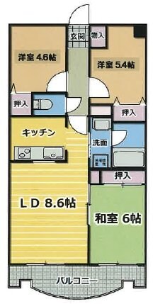 クオリアテラス千人町の物件間取画像