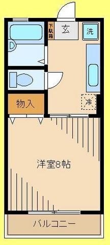 コスモスAの物件間取画像