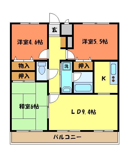 トライアーバンめじろ台の物件間取画像