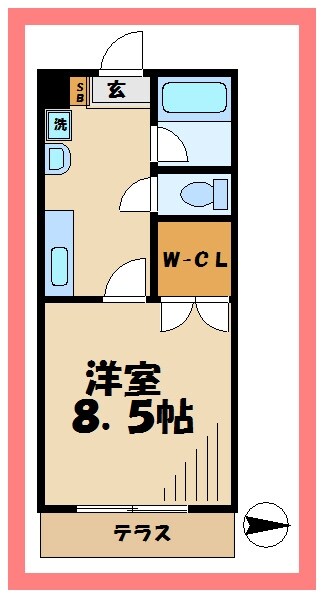 メゾンブランシェの物件間取画像